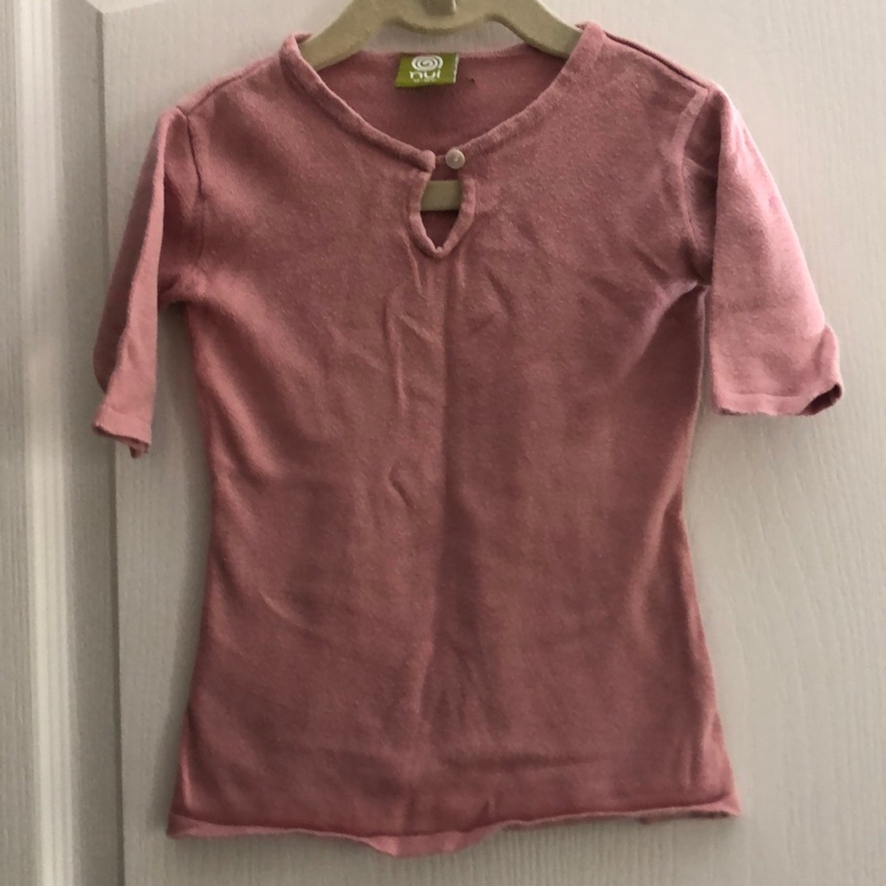NUI 12-18 months mauve dress organic cotton